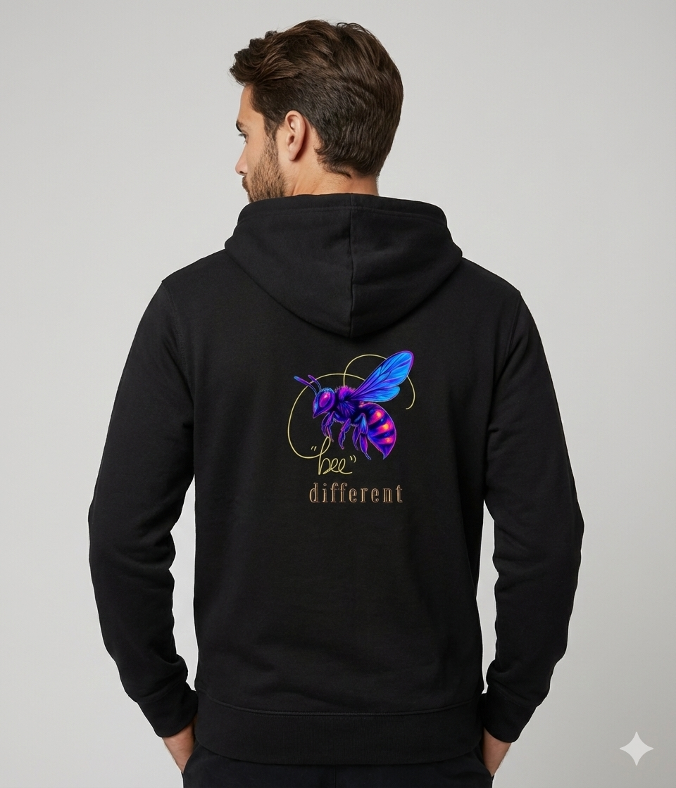 Bee Different Organic Hoodie