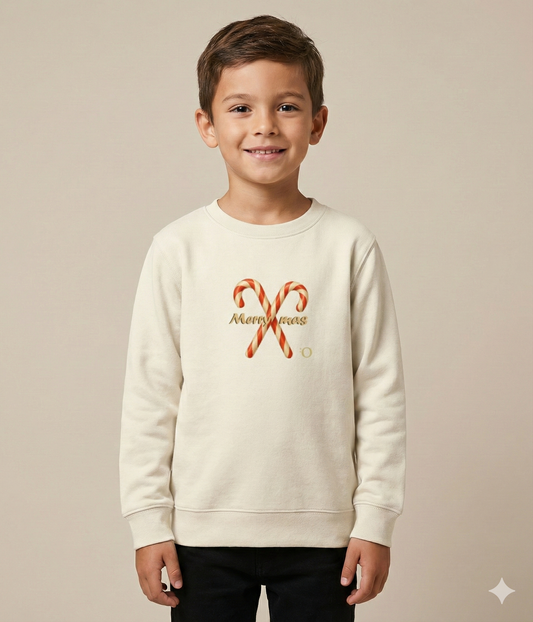 Candy Xmas Daily Crewneck Kids