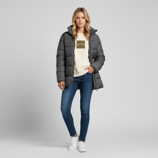 Animal Print Sudadera sin Capucha