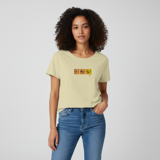 Femina Camiseta Escote Redondo