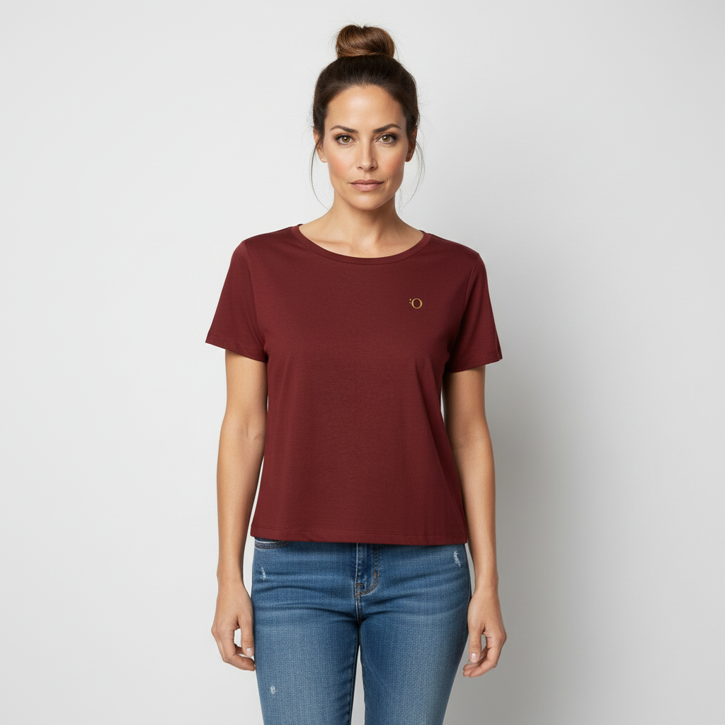 Camiseta Básica Escote Redondo