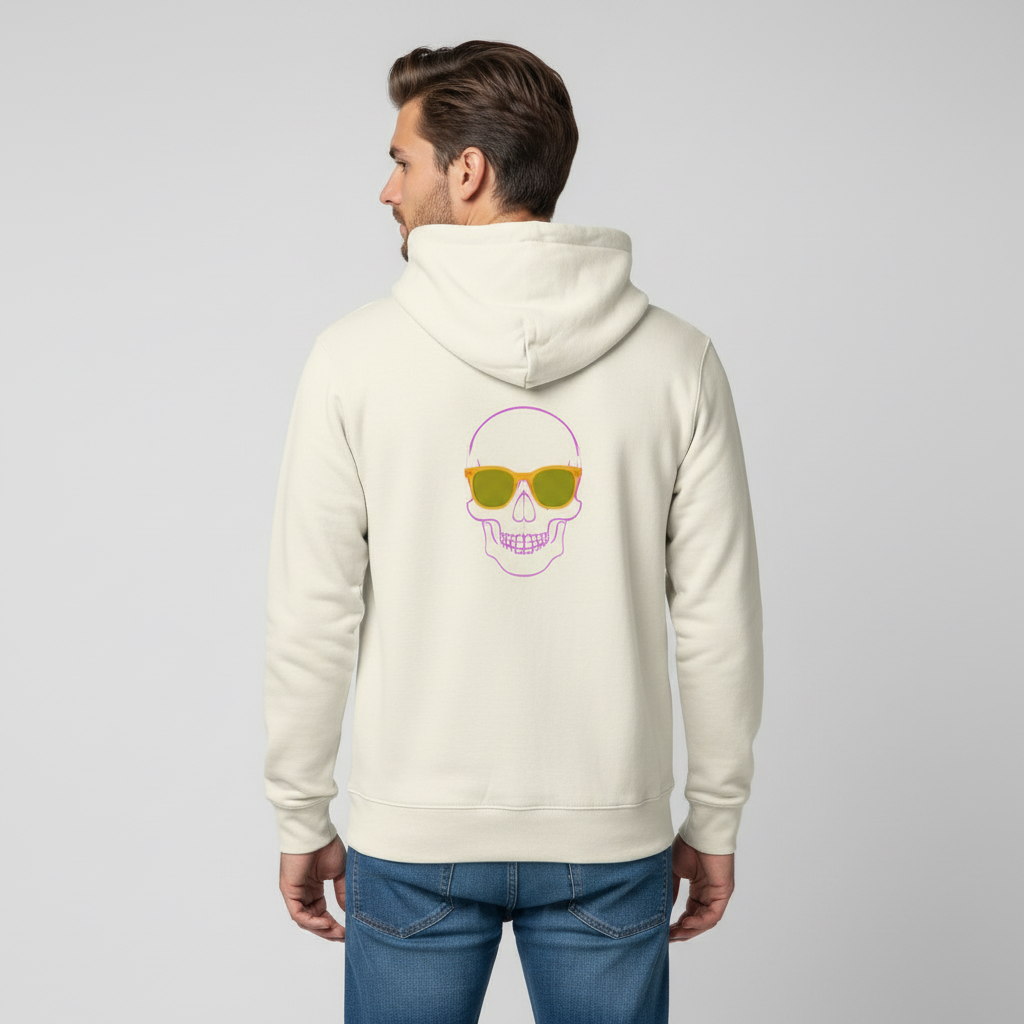 Calavera Espalda Sudadera con Capucha