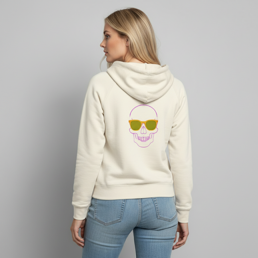 Calavera Espalda Sudadera con Capucha F